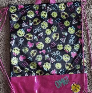 Emoji drawstring bag